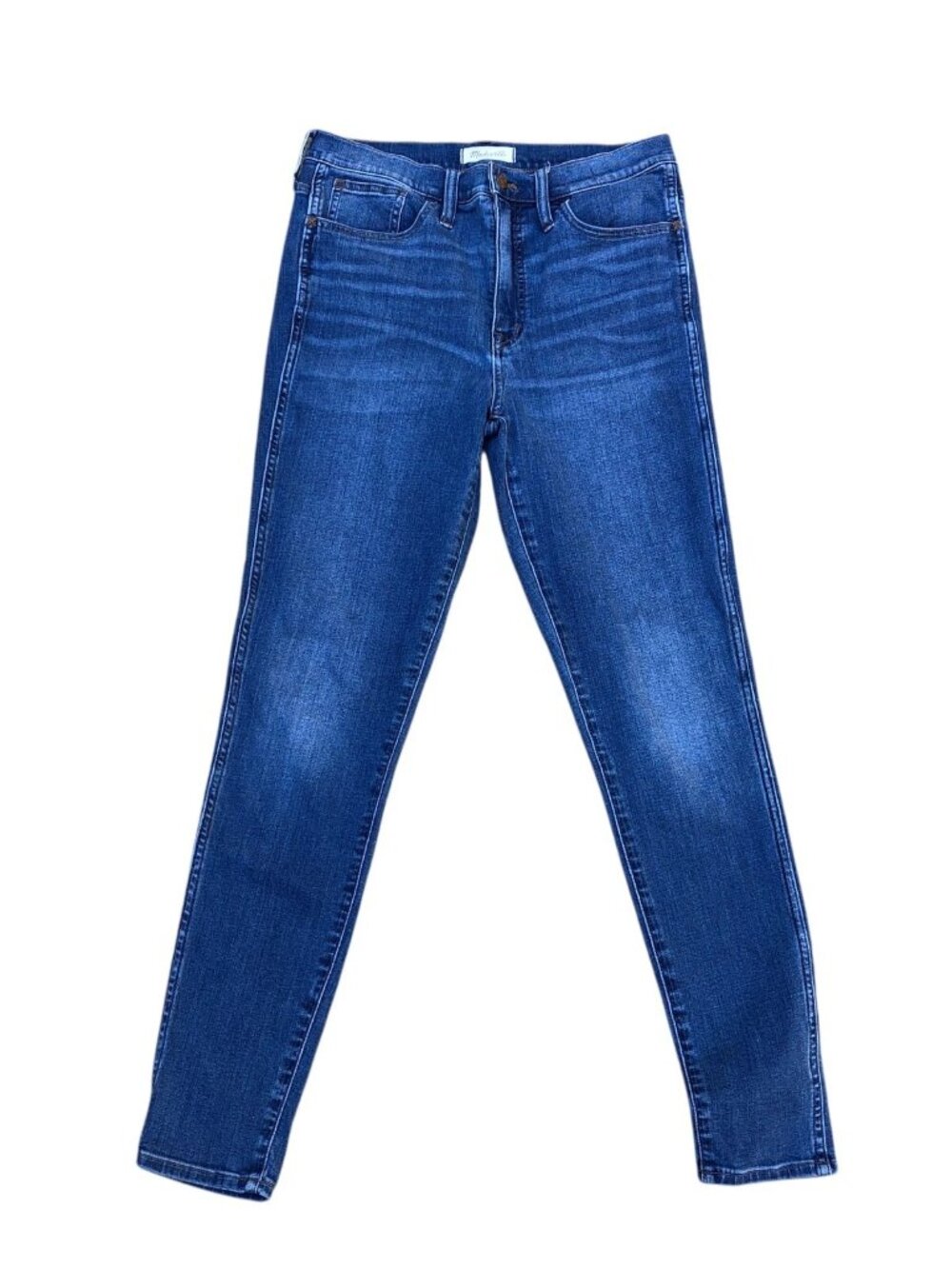 MADEWELL 10" Roadtripper Skinny Jeans Women's 30T Blue Denim Blue Pants